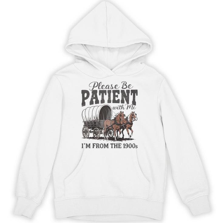 Please Be Patient With Me I'm From The 1900s Vintage Raglan Baseball Tee Unisex Hoodie