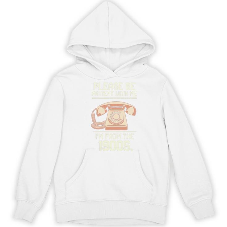 Please Be Patient With Me I'm From The 1900s Vintage Retro Premium Tri-Blend Unisex Hoodie