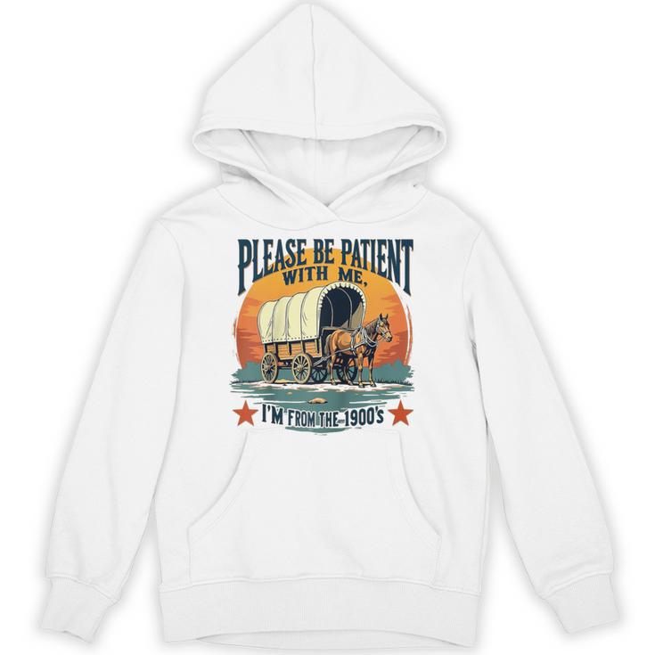 Please Be Patient With Me I'm From The 1900s Women Men Raglan Baseball Tee Unisex Hoodie
