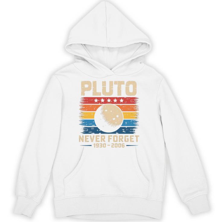 Pluto Never Forget Space Nostalgia Astronomy Humor Premium Tri-Blend Unisex Hoodie