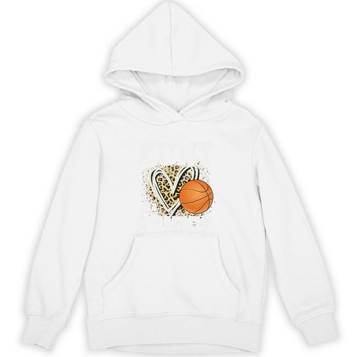 Proud Aunt Of A 2026 Senior Basketball Graduation Leopard Premium Tri-Blend Unisex Hoodie