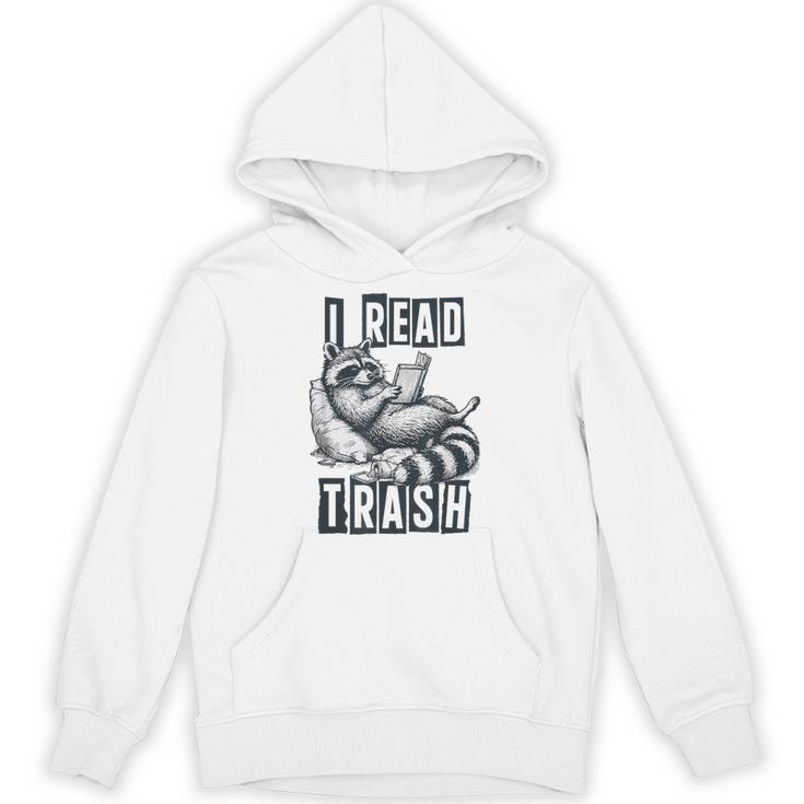 Racoon Reading Spicy Smutty Book Booktok I Read Trashy Books Unisex Hoodie