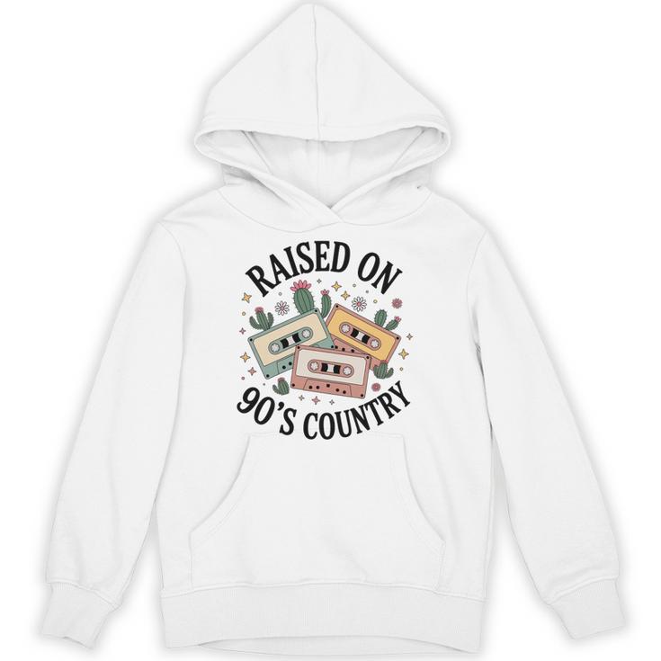 Raised On 90's Country Music Lover Nostalgia Retro Vibe Premium Tri-Blend Unisex Hoodie