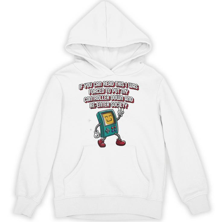 If You Can Read This Gamer Humor Gaming Introvert Raglan Baseball Tee Unisex Hoodie