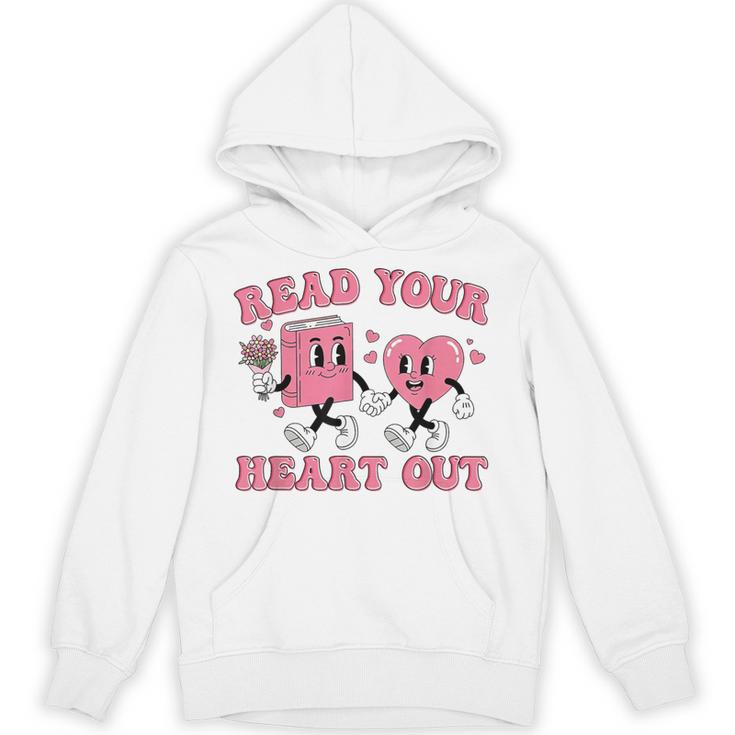 Read You Heart Out Reading Teacher Valentines Day Book Lover Unisex Hoodie