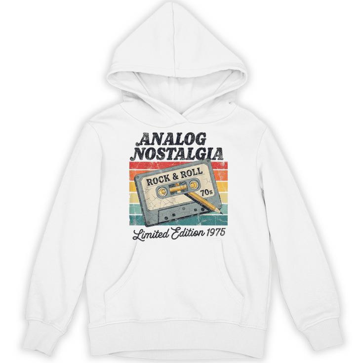 Retro Cassette Case 70s Vintage Music Analog Nostalgia Unisex Hoodie