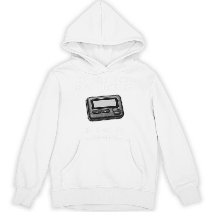 Retro Pager 90s Nostalgia Premium Tri-Blend Unisex Hoodie