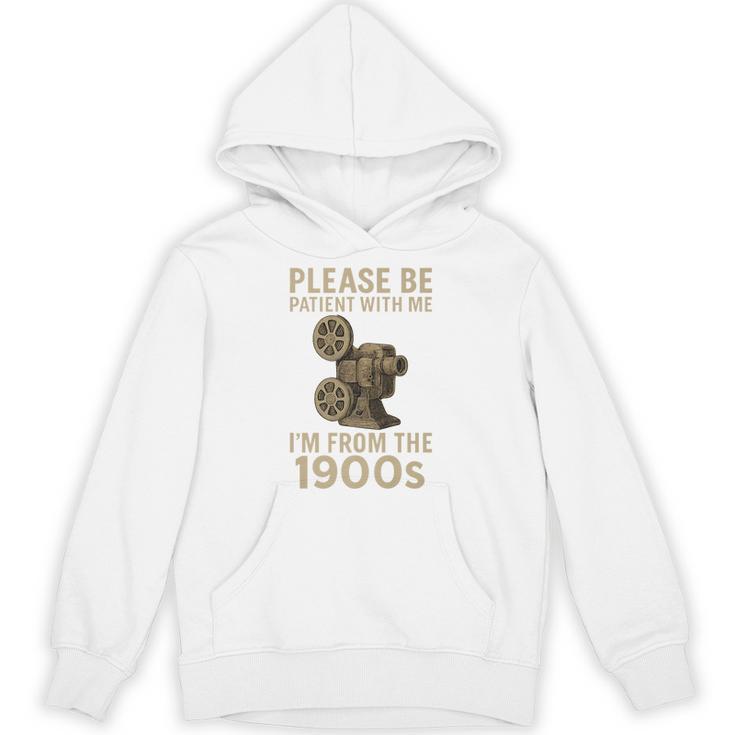 Retro Please Be Patient With Me I'm From The 1900s Projector Premium Unisex Hoodie