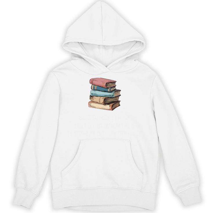 Retro Sometimes I Think I Read Too Much For Book Lover Unisex Hoodie