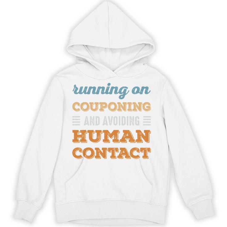 Running On Couponing Social Introvert Humor Vintage Unisex Hoodie