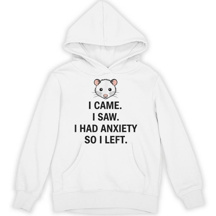 I Came I Saw I Had Anxiety So I Left Introvert Tee Unisex Hoodie