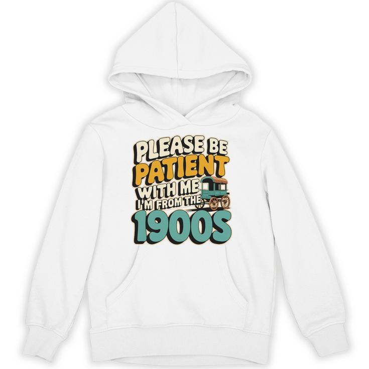 Saying Please Be Patient With Me I'm From The 1900s Premium Tri-Blend Unisex Hoodie