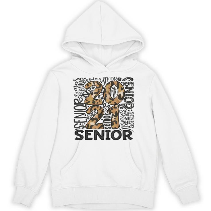 Senior 2021 Grad Class Of 2021 Graduation Leopard Cheetah Unisex Hoodie