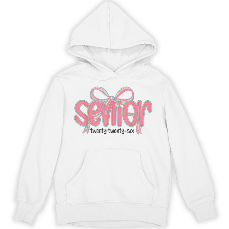 Senior 2026 Coquette Pink Bow Graduation 2026 Class Of 2026 Unisex Hoodie