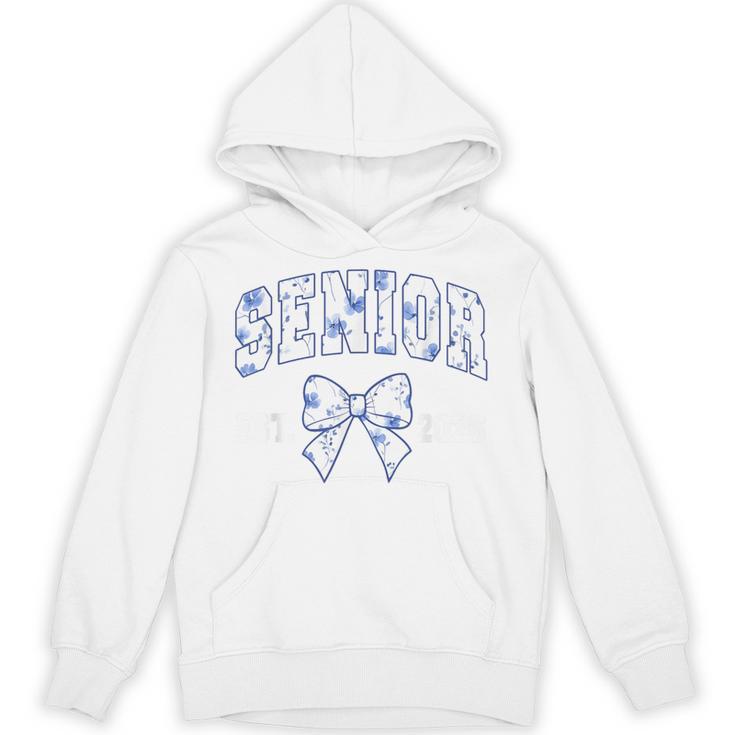 Senior Class Of 2026 Graduation Girly Floral Coquette Bow Unisex Hoodie
