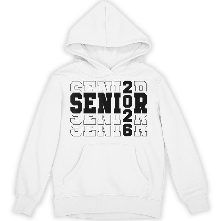 Senior Class Of 2026 Varsity Text Graduation Unisex Hoodie