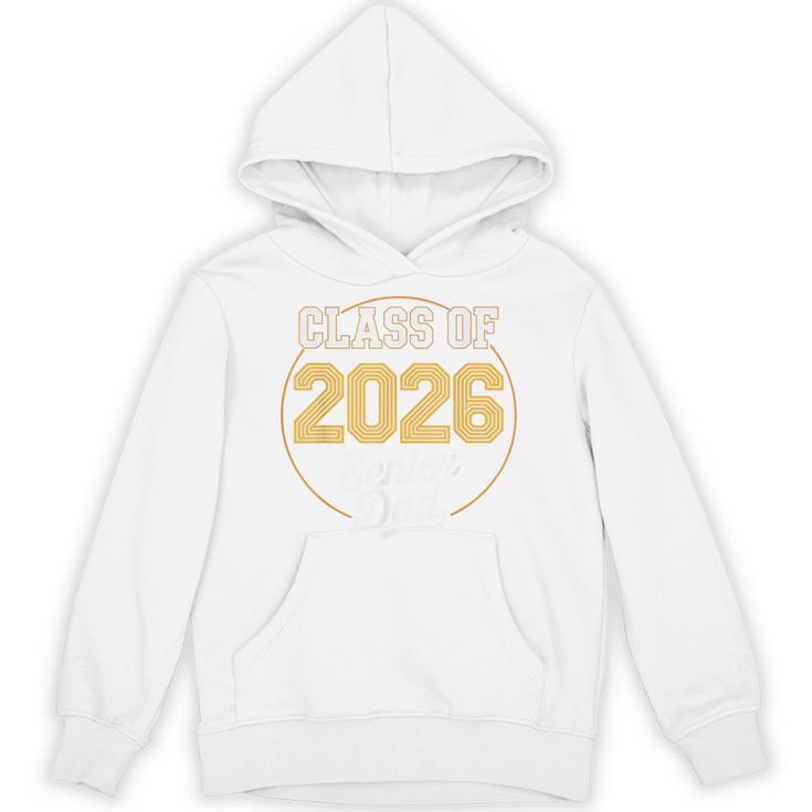 Senior Dad Class Of 2026 Purple Retro Vintage Graduation Unisex Hoodie