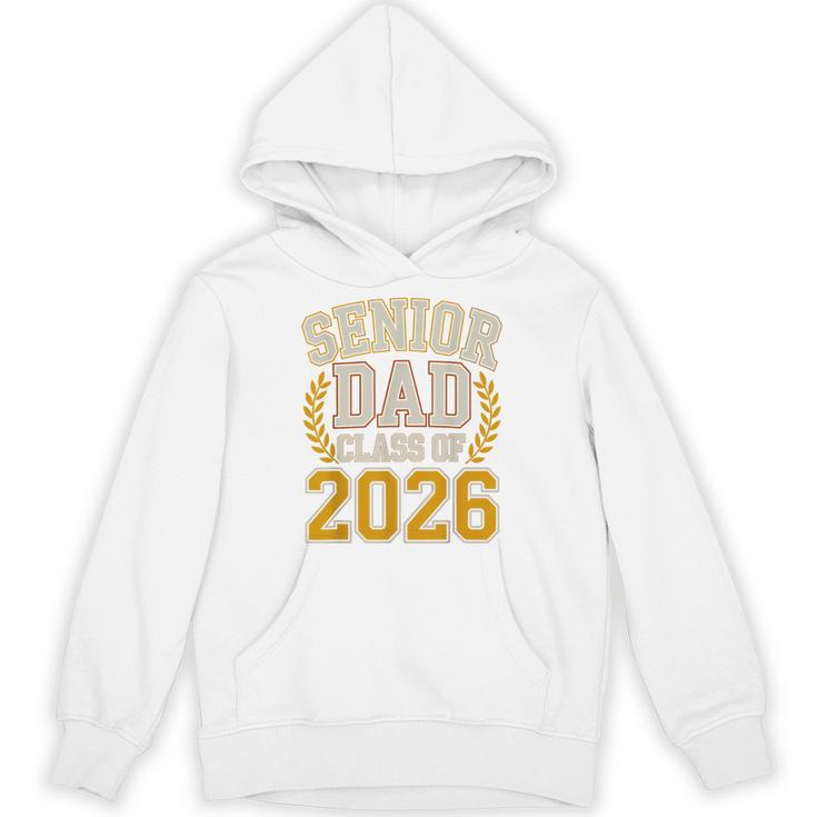 Senior Dad Class Of 2026 Purple Yellow Vintage Graduation Unisex Hoodie