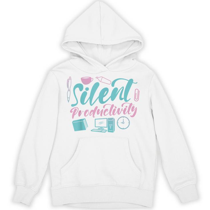 Silent Productivity Introvert Office Staff Secretary Admin Unisex Hoodie