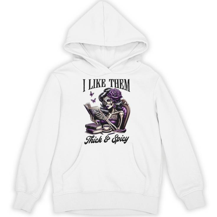 Smut Reader Spicy Book Romance I Like Them Thick & Spicy Unisex Hoodie