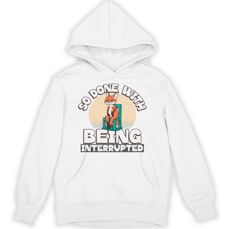 So Done With Being Interrupted Sick And Tired Introvert Premium Tri-Blend Unisex Hoodie