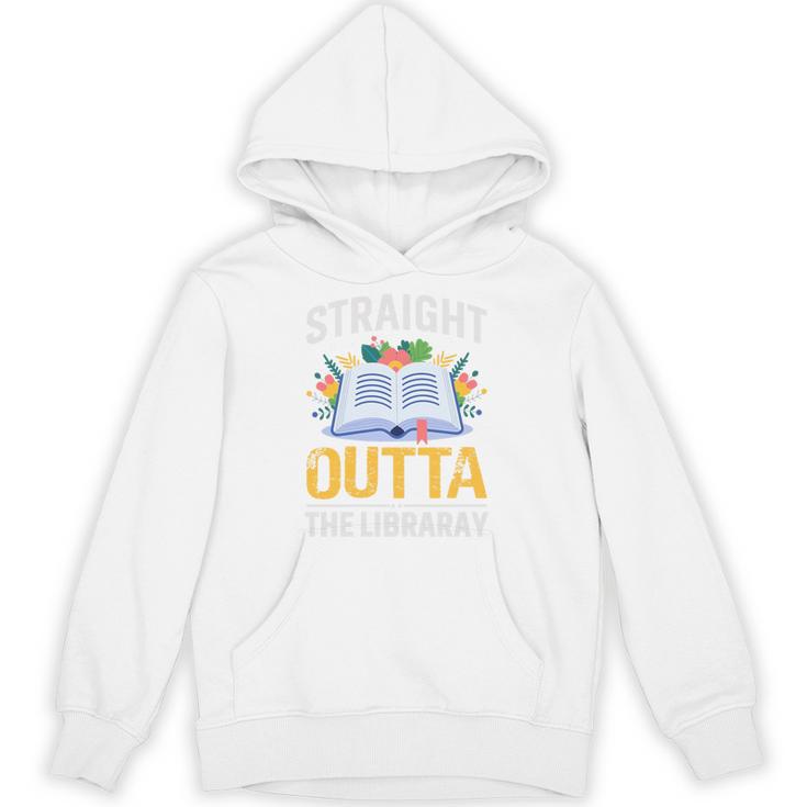 Straight Outta The Library Book Lover Men Women Premium Tri-Blend Unisex Hoodie