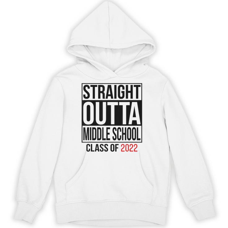 Straight Outta Middle School Graduation Shirt Class Of 2022 Unisex Hoodie