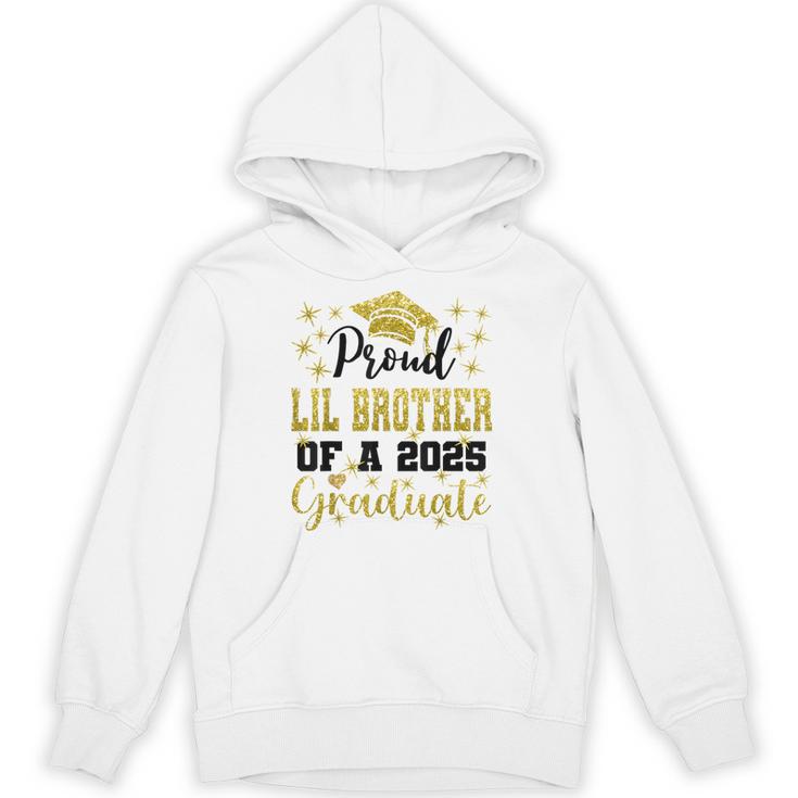 Super Proud Little Brother 2025 Graduate Graduation Family Unisex Hoodie