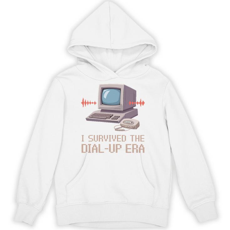 I Survived The Dial-Up Era Retro 90s Nostalgia Premium Tri-Blend Unisex Hoodie
