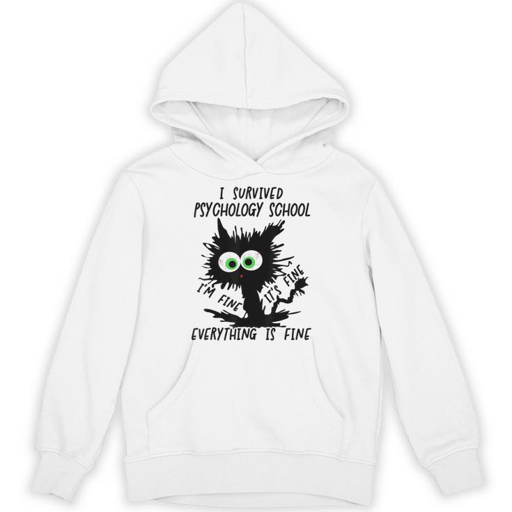 I Survived Psychology School Graduation 2026 2027 Unisex Hoodie