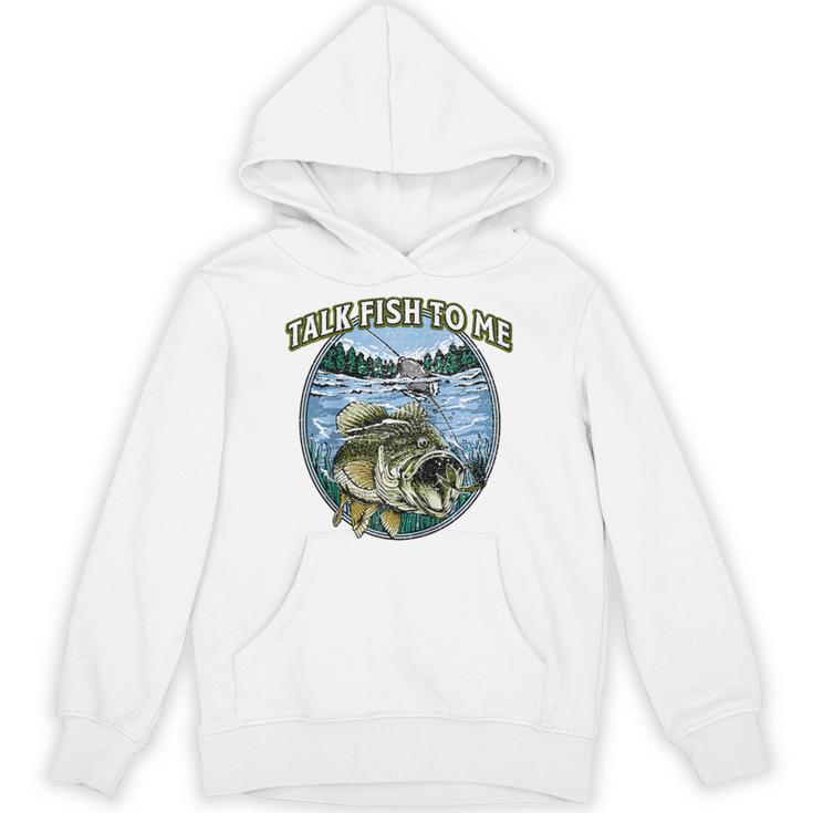 Talk Fish To Me Introvert Fishing Antisocial Fisherman Raglan Baseball Tee Unisex Hoodie