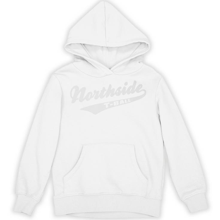 Throwback Northside T-Ball Youth Baseball Retro Nostalgia Premium Unisex Hoodie