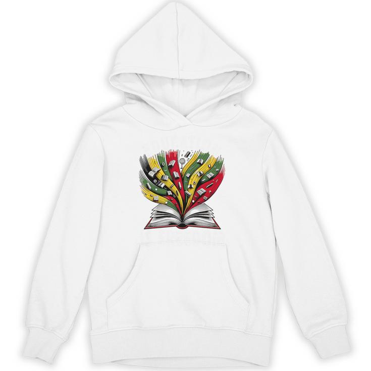 History Education Is Freedom Books Black History Premium Tri-Blend Unisex Hoodie