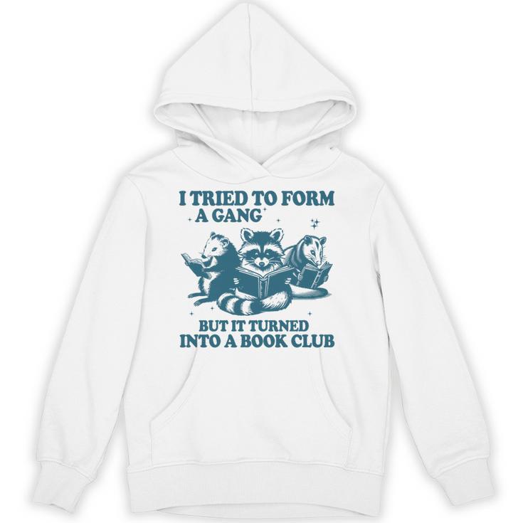 I Tried To Form A Gang But It Turned Into A Book-Club Reader Premium Tri-Blend Unisex Hoodie