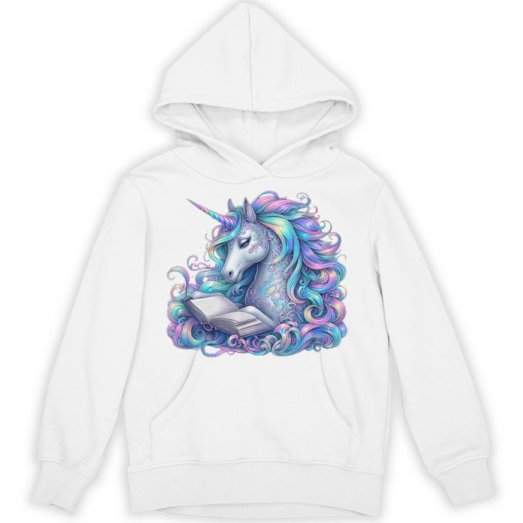 Unicorn Reading For Book Lovers Readers Unisex Hoodie