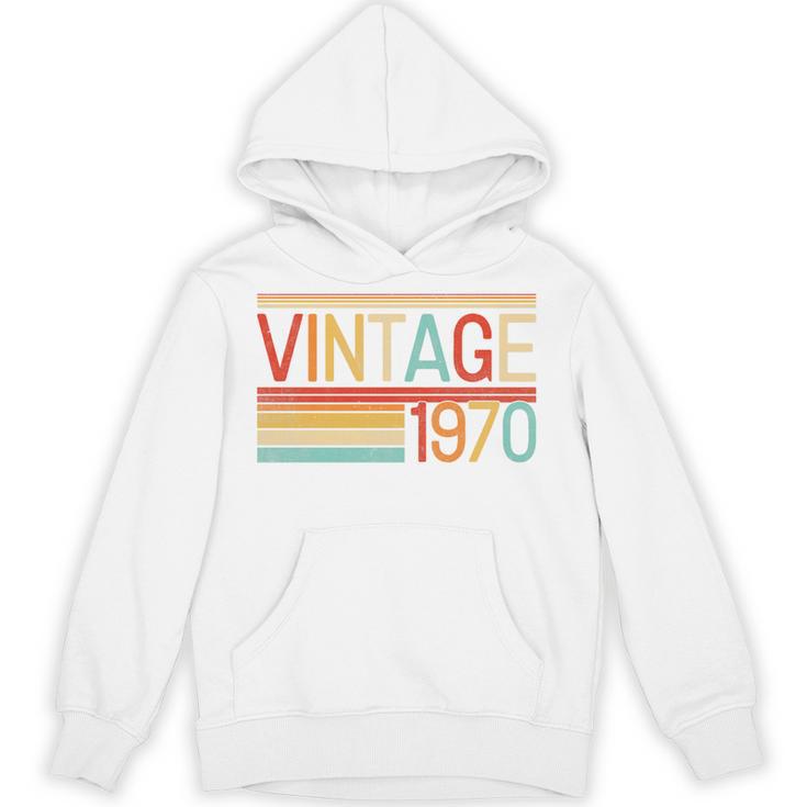 Vintage 1970 Birthday Retro Style 70's Born Nostalgia Party Premium Tri-Blend Unisex Hoodie