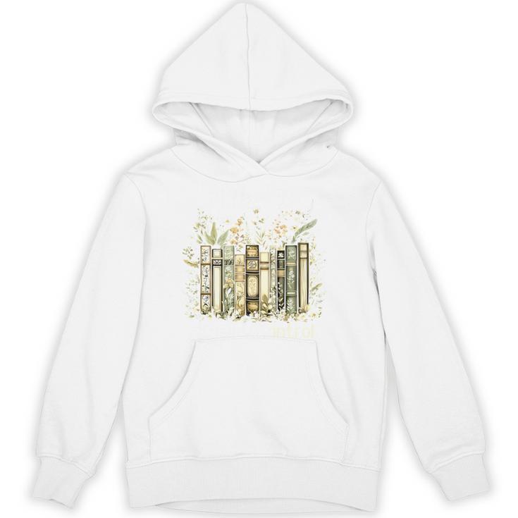 Vintage Floral Bookshelf I Have No Shelf Control Book Lovers Unisex Hoodie