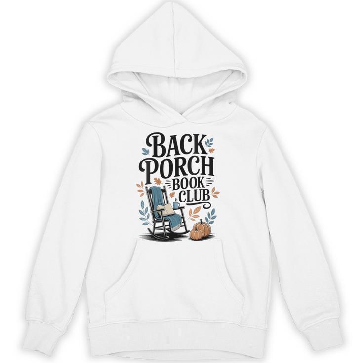 Vintage Reader Author Country Aesthetic Back Porch Book Club Unisex Hoodie