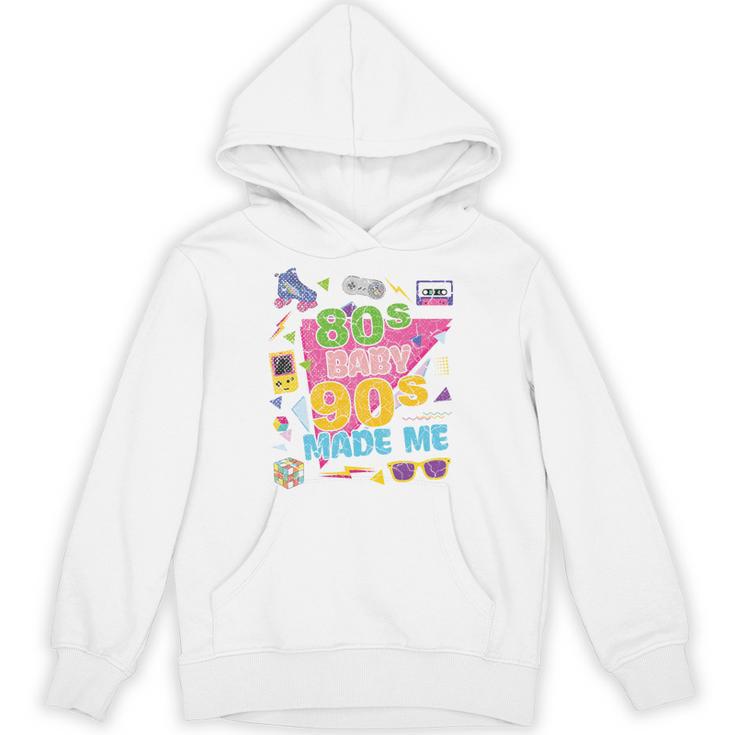 Vintage Retro 80's Baby 90's Made Me 1980s 1990s Nostalgia Premium Tri-Blend Unisex Hoodie