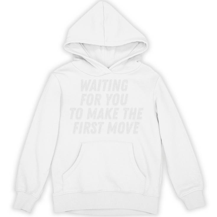 Waiting For You To Make The First Move Vintage Introvert Premium Tri-Blend Unisex Hoodie