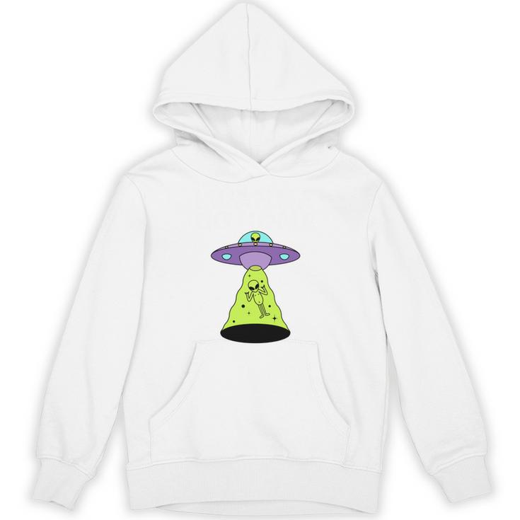 I Wanna Go Home Introvert UFO UAP Flying Saucer Trippy Alien Unisex Hoodie