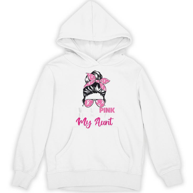 I Wear Pink In Memory Of My Aunt Breast Cancer Awareness Unisex Hoodie