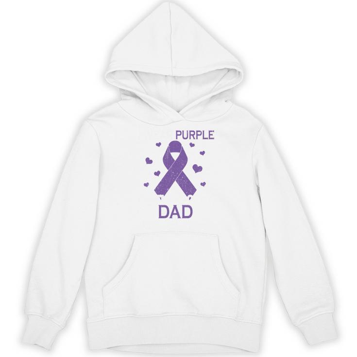 I Wear Purple In Memory Of Dad Pancreatic Cancer Awareness Unisex Hoodie I Wear Purple In Memory Of Dad Pancreatic Cancer Awareness Unisex Hoodie