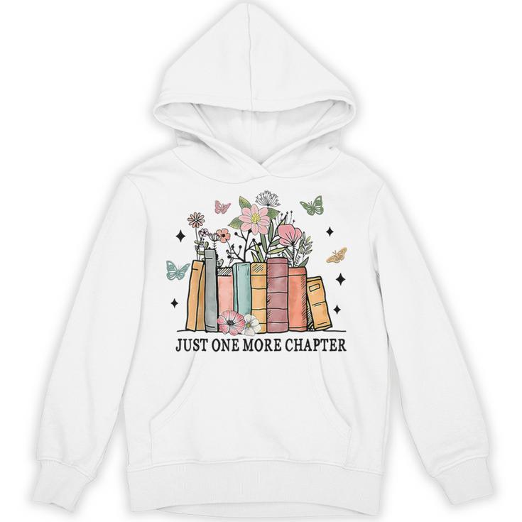 Wildflower Floral Book Just One More Chapter Unisex Hoodie