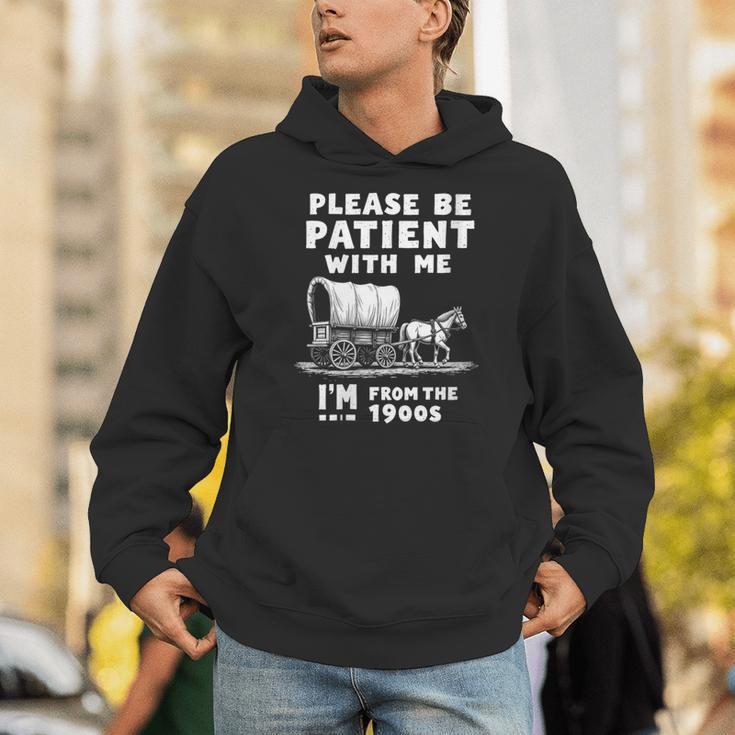 Amusing Wagon Pace Please Be Patient I'm From The 1900s Unisex Hoodie