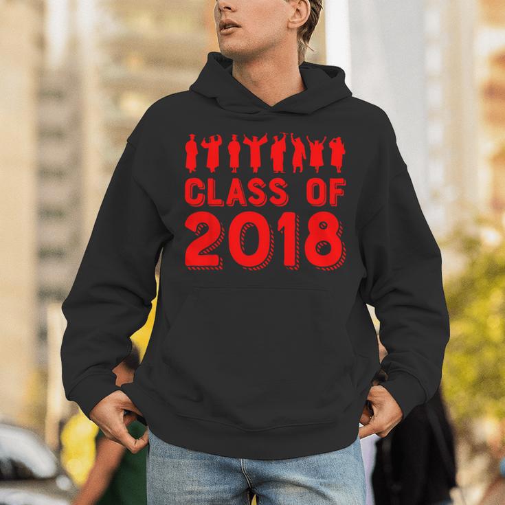 & Red Class Of 2018 Senior GraduationShirt Unisex Hoodie