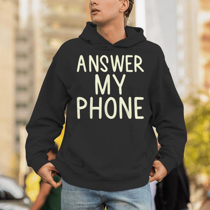 Answer My Phone I Introvert Unisex Hoodie Answer My Phone I Introvert Unisex Hoodie