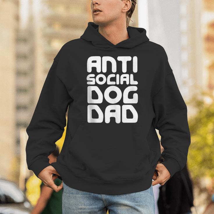 Anti-Social Dog Dad Quote For Anti Social Introvert Persons Unisex Hoodie