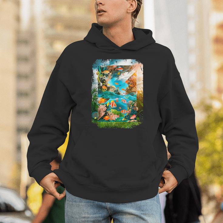 Aqua In The Skies Frutiger Aero Unisex Hoodie