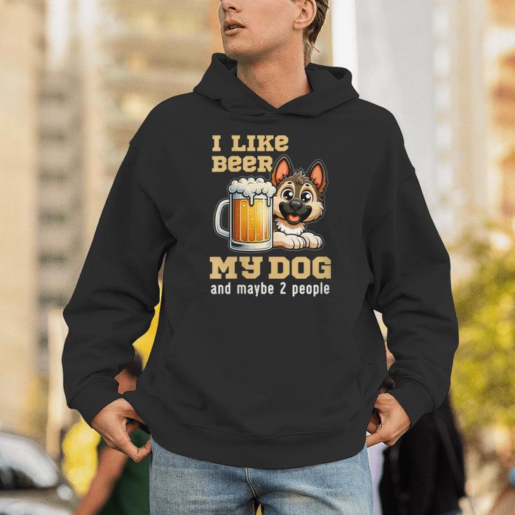 I Like Beer My Dog And Maybe 2 People Introvert Pun Unisex Hoodie I Like Beer My Dog And Maybe 2 People Introvert Pun Unisex Hoodie
